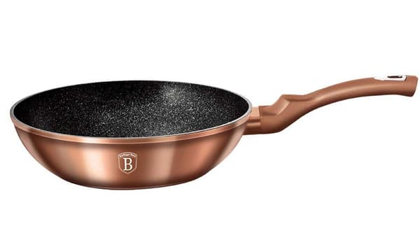 GRANIT WOK PANDE 28cm BERLINGER HAUS ROSE GULD BH-1512