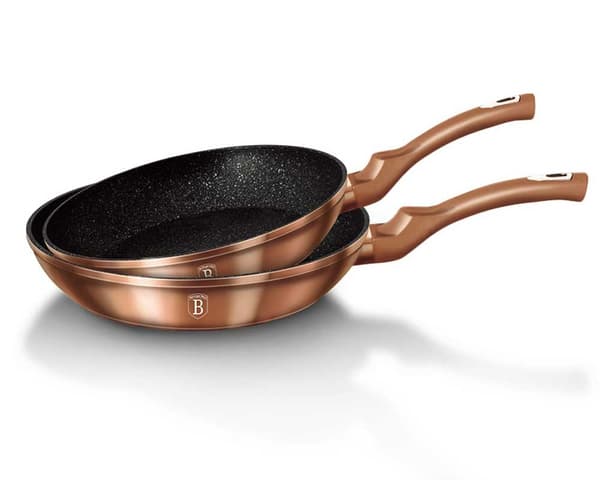 SÆT MED 2 BERLINGER HAUS ROSE GULD GRANIT PANDER BH-1611