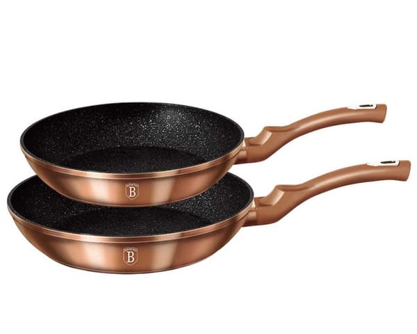 SÆT MED 2 BERLINGER HAUS ROSE GULD GRANIT PANDER BH-1611