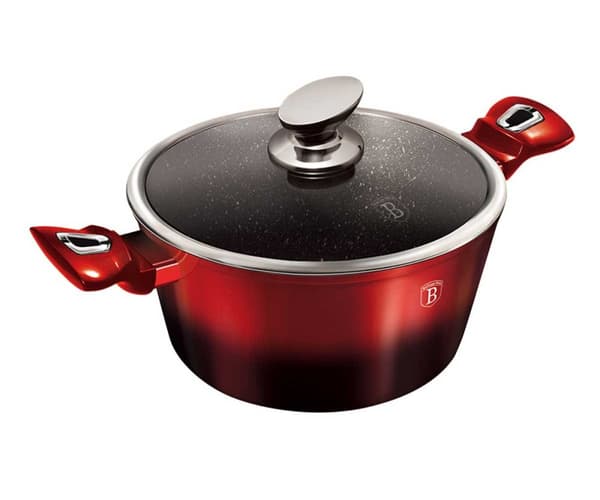 BERLINGER HAUS METALLIC BLACK BURGUNDY LINE GRYTA 15 ELEMENT BH-1632