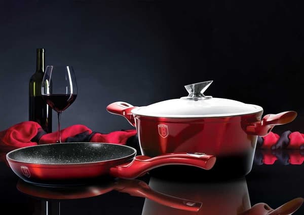 BERLINGER HAUS METALLIC BLACK BURGUNDY LINE GRYTA 15 ELEMENT BH-1632