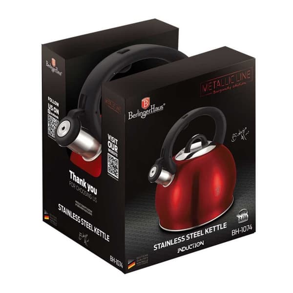 BERLINGER HAUS 3L KEDEL MED FLØJTE BH-1074 BURGUNDY