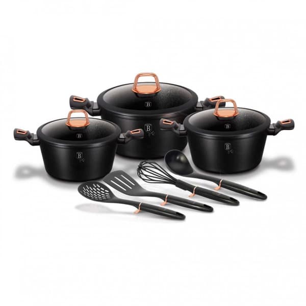BERLINGER HAUS BH-6154 SORT ROSE GRANIT GRYDER SÆT