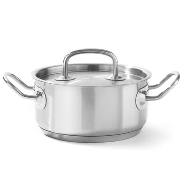 Kitchen Line låg gryta med lock, 12 l, diameter. 320 x 150 h - Hendi 836040