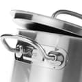 Miniatyrbild 3 av 6: Kitchen Line medelstor gryta med lock, 9 l diameter. 280 x 155 h - Hendi 836408