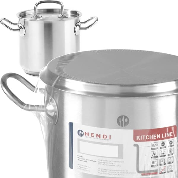 Kitchen Line høj gryde med låg, 20 l, diameter. 320 x 270 h - Hendi 837603