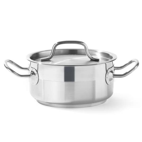 Profi Line lav gryde med låg, 1,5 l, diameter. 160 x 75 timer - Hendi 830000