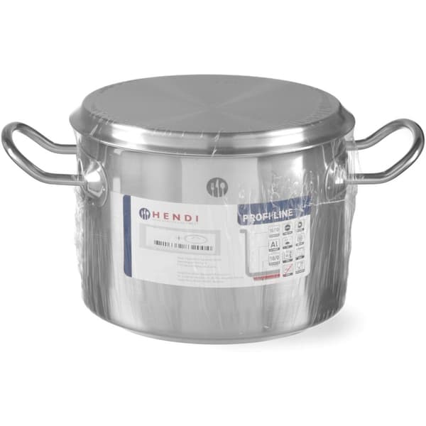 Profi Line medium kastrull med lock, 7 l diameter. 240 x 150 h - Hendi 831403