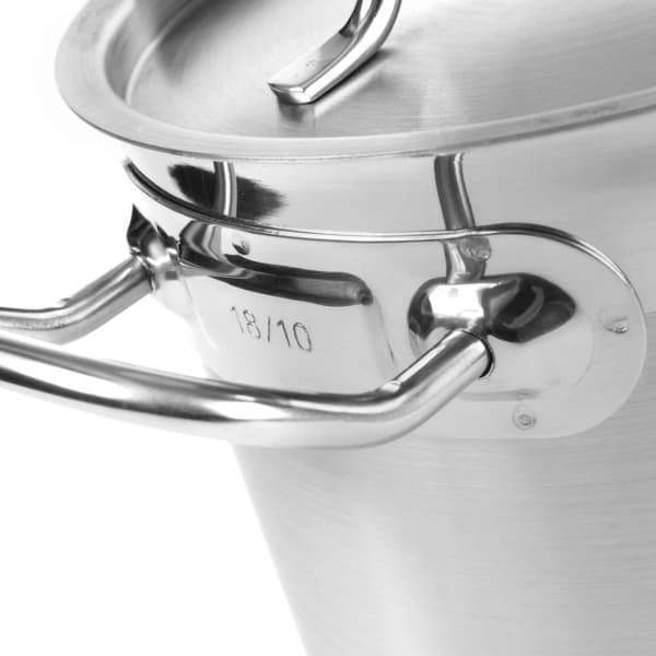 Profi Line medium kastrull med lock, 7 l diameter. 240 x 150 h - Hendi 831403
