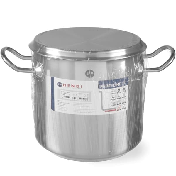 Profi Line høj gryde med låg, Sandwichbund, 50 l diameter. 400 x 400 h - Hendi 832806