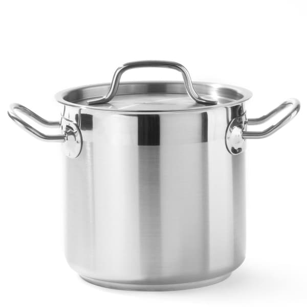 Profi Line høj gryde med låg, Sandwichbund, 50 l diameter. 400 x 400 h - Hendi 832806
