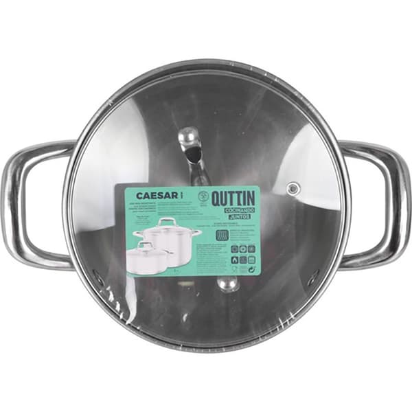 Quttin Induktionsstålpanna Med Lock New Caesar 18 Cm