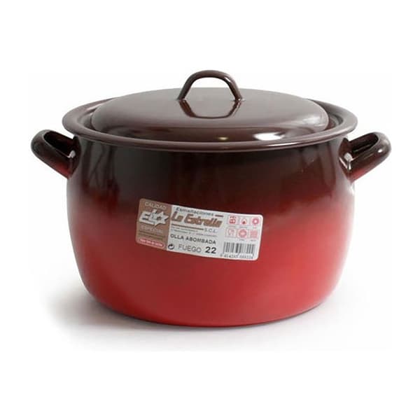 La Estrella Kuppelformad Gryta Med Lock Eld 6.4l 22 Cm