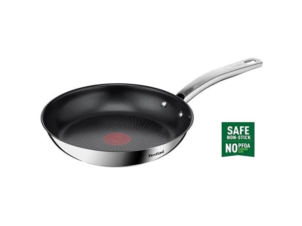 Tefal Intuition B8170444, Pyöreä, Monikäyttöinen paistinpannu, Ruostumaton teräs, 250 °C, Ruostumaton teräs, Lämpöpiste
