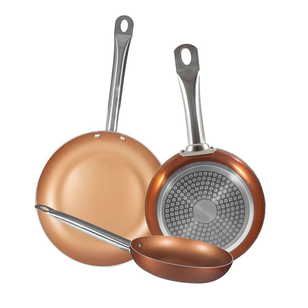San Ignacio Sip-køkkengrejssæt Plus 3 Professionelle Kokke Kobberpander 20/24/28 Cm 8 Stykker