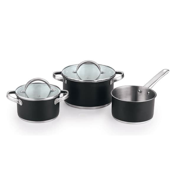 San Ignacio Kökssats Plus Set Med 3 Rostfria Köksredskap 16/20/24 Cm 5 Bitar