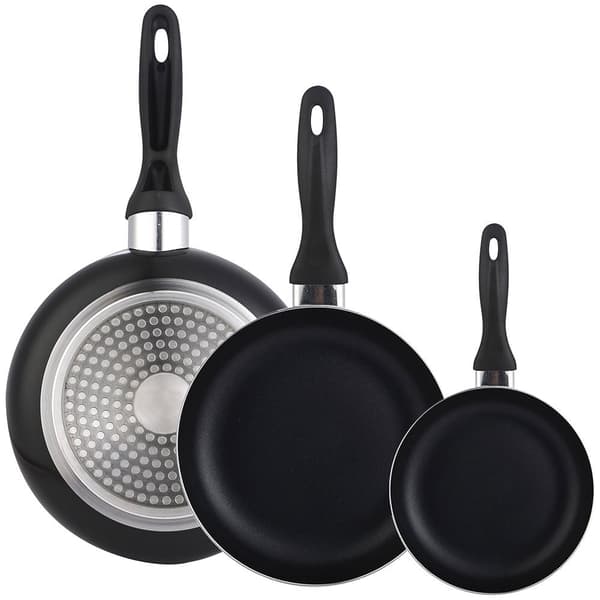 Wellhome Sæt Med 3 Rustfrie Stålpande 16/20/24 Cm 5 Stykker