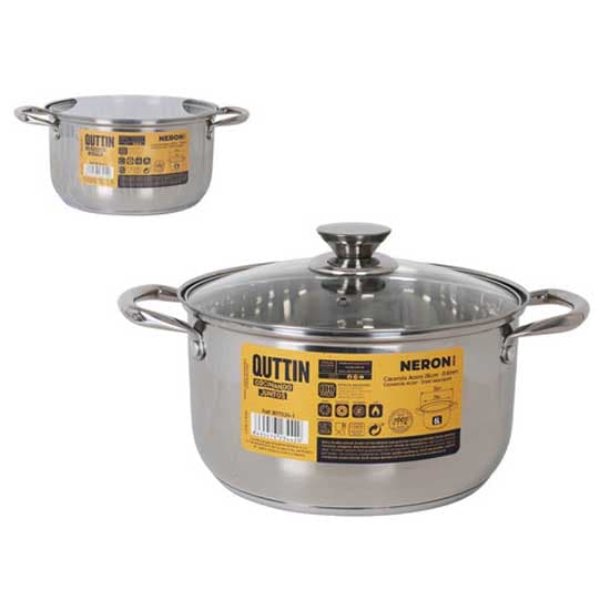 Quttin Gryde Indumlión Stål Ny Nero 6l 24 Cm