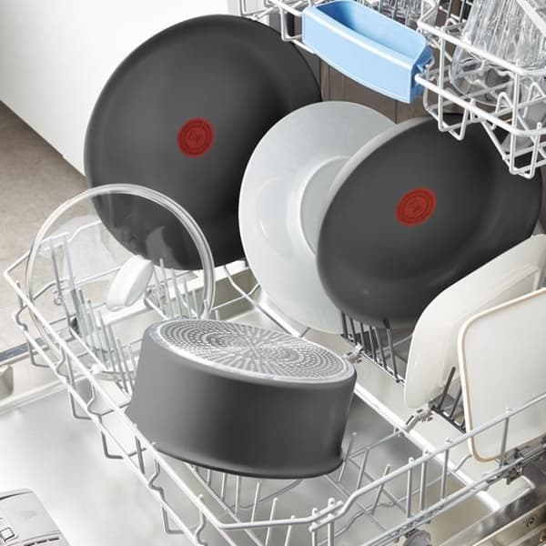 Tefal Set med 3 kastruller Ingenio Renew Avtagbart handtag L2609402 Grå flodhästjärn - 3168430349247
