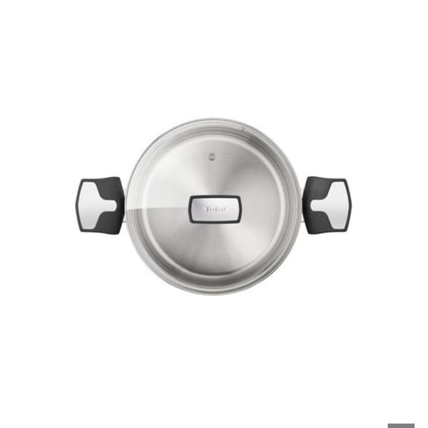 Tefal Rostfri kastrull 22cm + glaslock - e3016104