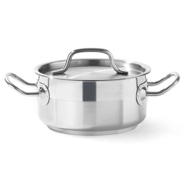 Profi Line låg gryta med lock, 2,8 l, diameter. 200 x 90 h - Hendi 830208