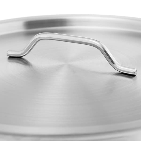 Stor stålgryde med tykt bundlåg til halogengas induktionskomfur, 33 l