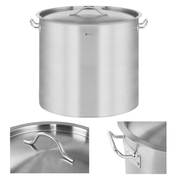 Storkök med lock, rostfritt stål, för induktionsspis, 50 L
