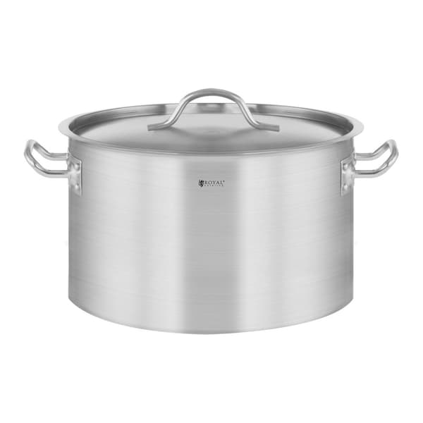 Storkök med lock, rostfritt stål, för induktionsspis, 14 L