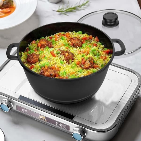 Stockpot - ALPINA - 28 cm - Non-stick - Glaslock