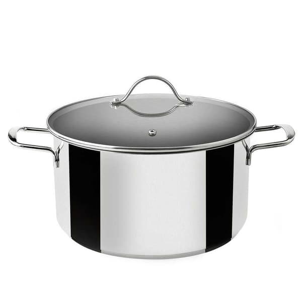 Supreme Rustfri Stålinduktionspotte Med Glaslåg 24 Cm
