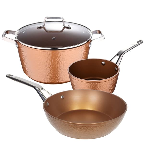 San Ignacio Wok Stegepande Mere Gryde Og Gryde Med Glaslåg 28 Cm 16 Cm 28 Cm