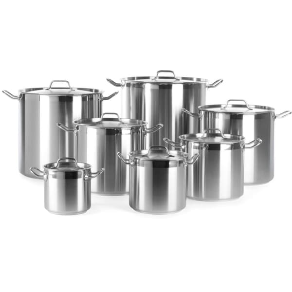 Profi Line hög gryta med lock, Smörgåsbotten, 95 l, diameter. 500 x 500 mm - Hendi 833025