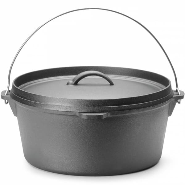Gjutjärnsgryta, jaktgryta över elden för soppor och grytor. 310 x 155 mm 7,2 l