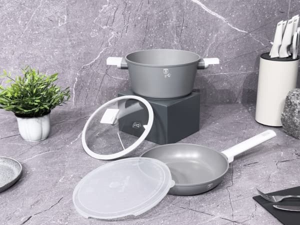 GRYDE OG STEGEPADE S?T 24CM MED TITANIUMBEHANDLING BERLINGER HAUS ASPEN BH-7079