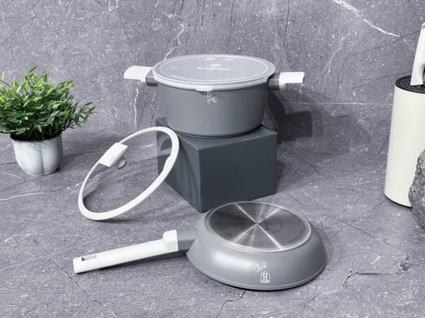 GRYDE OG STEGEPADE S?T 24CM MED TITANIUMBEHANDLING BERLINGER HAUS ASPEN BH-7079