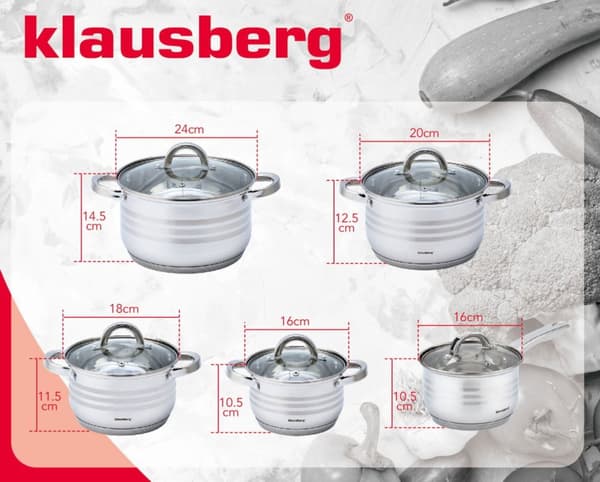 ST?LPRYDER 10 ELEMENTER 2,1/2,1/2,9/3,9/6,6L KLAUSBERG KB-7697
