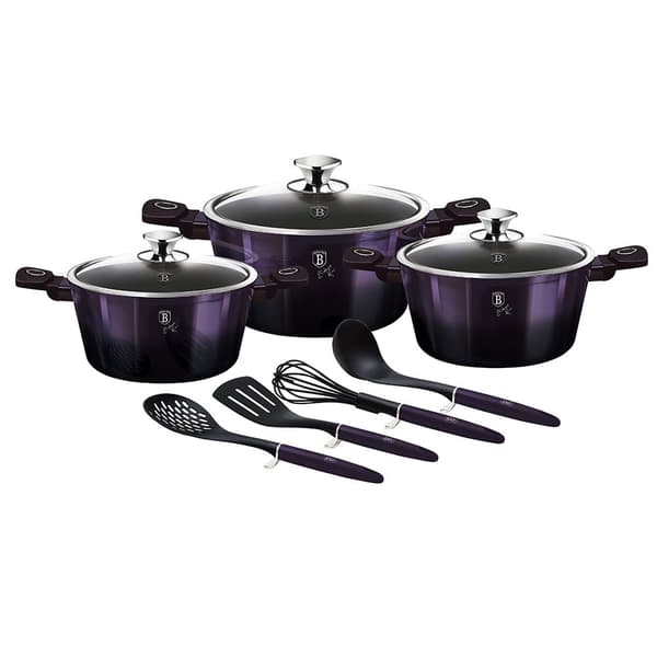 RUUTUSARJA TITAANIP��LLYSTEELL� 10 ELEMENTTI� BERLINGER HAUS PURPLE ECLIPSE BH-7141
