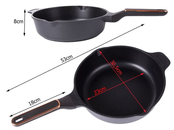 4L Kastrull med lock – Non stick beläggning – Induktionshäll