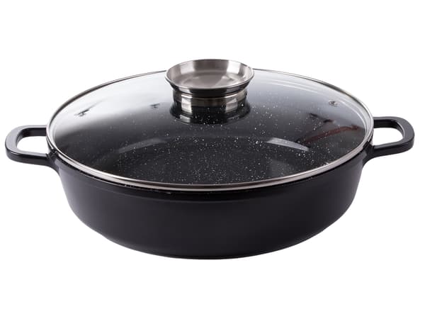 6L Gryta med lock – Non stick beläggning – Induktionshäll