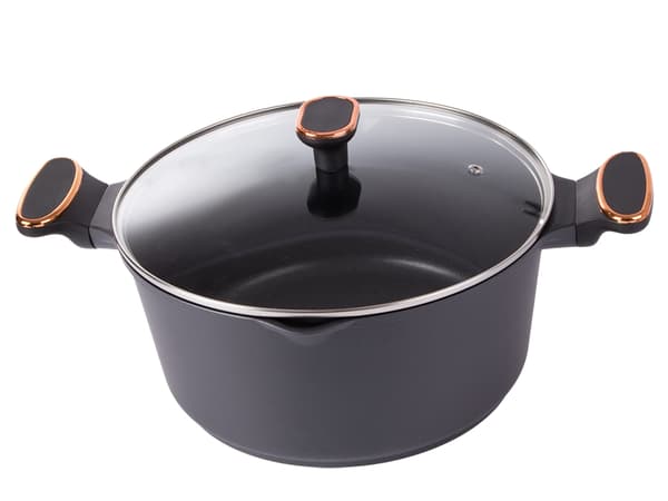 7L Kastrull med lock – Non stick beläggning – Induktionshäll