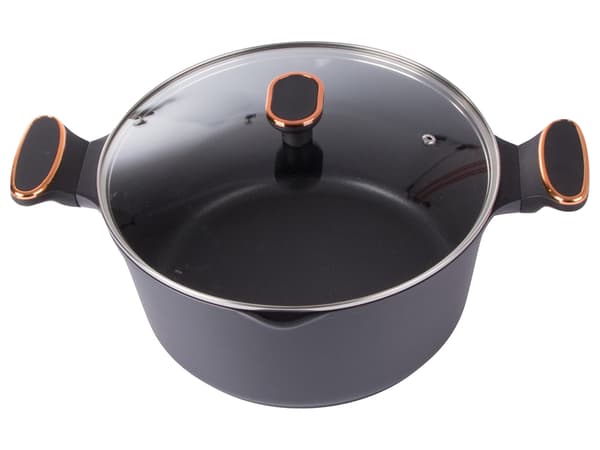 7L Kastrull med lock – Non stick beläggning – Induktionshäll