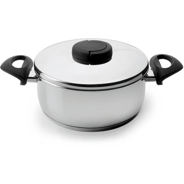 Studio rostfri gryta + lock - D: 26 cm