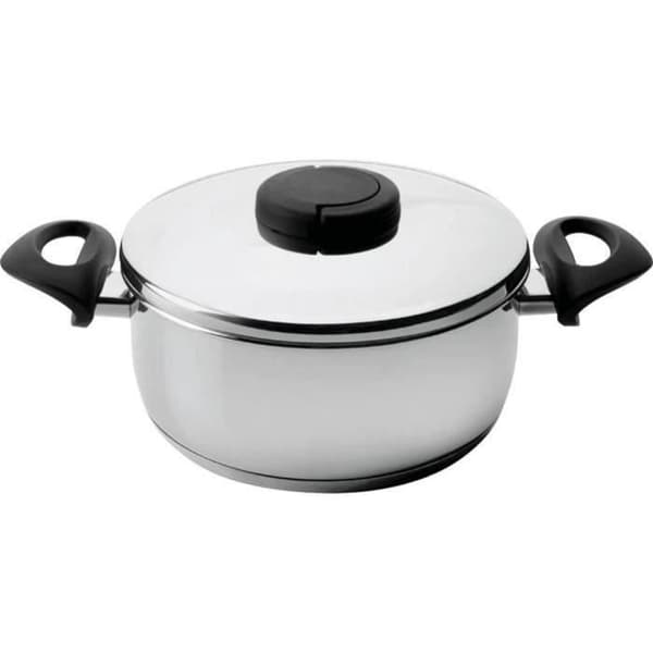 Studio rostfri gryta + lock - D: 26 cm