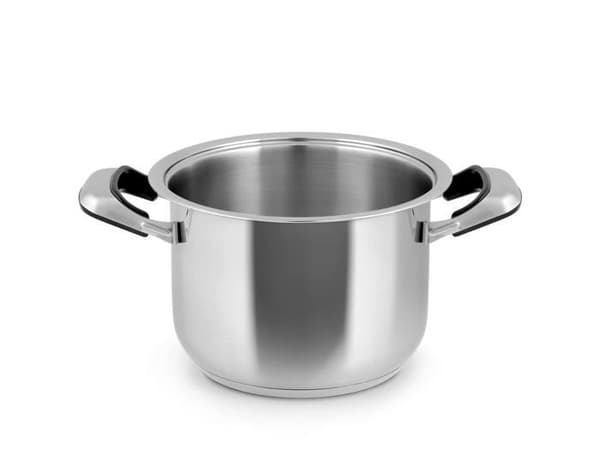 Gryta - Inoxpran gryta - 620 - Klassisk gryta med 2 handtag, Rostfritt stål, Grå
