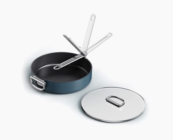 Joseph Joseph Space, Rund, All-bruk panne, Blå, Keramisk, 232 °C, Aluminium