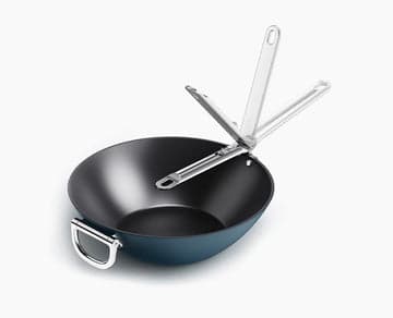 Joseph Joseph Space, Rund, Wok-/stekepanne, Blå, Keramisk, 232 °C, Aluminium