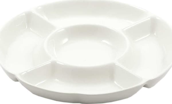 LA PORCELLANA BIANCA CONVIVIO Okrągła taca do przekąsek 25,5 cm