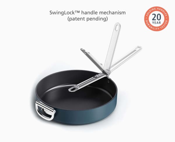 Joseph Joseph Space, Rund, All-bruk panne, Blå, Keramisk, 232 °C, Aluminium