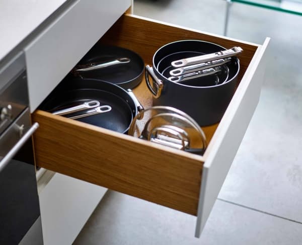 Joseph Joseph Space, Rund, Blå, Aluminium, Keramisk, Rustfritt stål, Rustfritt stål