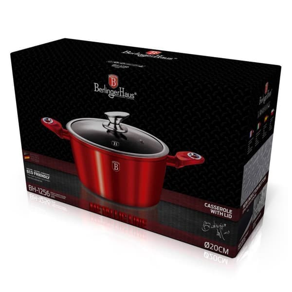 GRANITKRUTA 20cm BERLINGER HAUS RED METALLIC LINE BH-1256